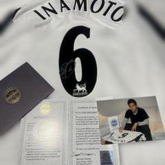 稲本潤一　直筆サイン入りユニフォーム　フルハム移籍時記念ユニフォーム 稲本潤一 直筆サイン入りユニフォーム フルハム移籍時記念