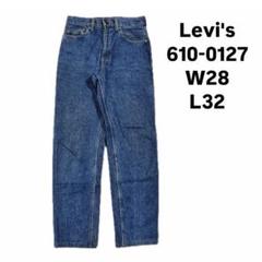 濃紺美品90's USA製　610-0217 94年　32✖︎32 ミント Levi's】90's 610-0217 cutoff made in USA 90年代 93年製