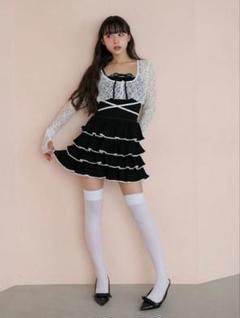 BUBBLES リブガーリーアンサンブルワンピース ブラック m24945952500_1.jpg?1745810207