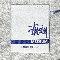 90s USA製 OLD Stussy 旧銀タグ ビンテージ Tシャツ 杢グレー