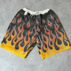 US 三軒茶屋　Flames Printed Easy Short Pants US 三軒茶屋 Flames Printed Easy Short Pants - メルカリ
