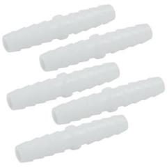 5個 プラスチックホースバーブ継手 1/4㌅ パイプコネクター 燃料ガス液体空気
