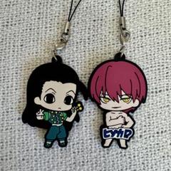 ハンターハンター ヒソカ ラバーストラップ ラバスト ラバーコースター 缶バッジ HUNTER×HUNTER ラバーマスコット ラバスト ハンターハンター