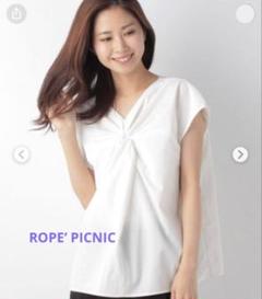 ROPE’ PICNIC 【2WAY／DRY MIX】ツイストＶネックブラウス