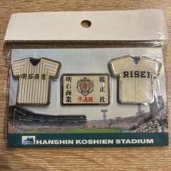 明石商業・履正社 ユニフォームピンバッジセット 明石商業・履正社 ユニフォームピンバッジセット - メルカリ