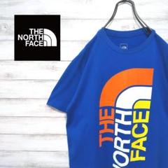 希少 90s ザ ノースフェイス Tシャツ デカロゴ ワンポイントロゴ 美品