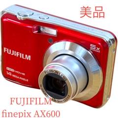 新品級》コンパクトカメラ FUJIFILM FinePix AX600 レッド フジ