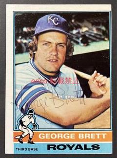 ジョージ・ブレット 直筆サイン入り カード 1976 Topps ロイヤルズ ジョージ・ブレット 直筆サイン入り カード 1976 Topps ロイヤル