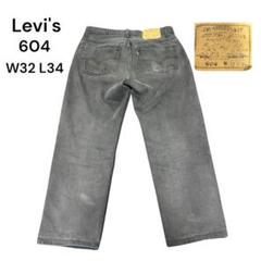 【90s】Levi's 604 ブラックデニム　ユーロリーバイス