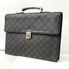 ◆美品◆ GUCCI ビジネスバッグ 2way シマ レザー GUCCI グッチ 2WAYセミショルダーバッグ アイコンビット