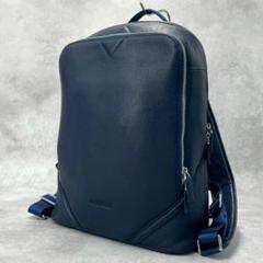 【極美品✨】パディオ クラシック バックパック リュックサック 牛革 レザー 紺