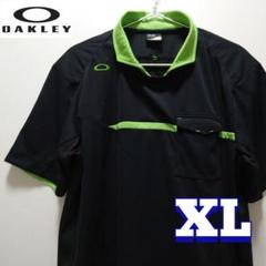OAKLEY オークリー　ゴルフウェア　半袖ポロシャツ　ブラックメンズL【美品】
