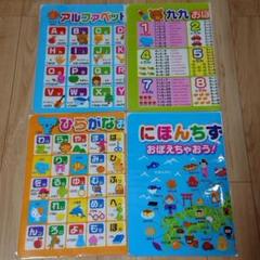 匿名配送◆新品◆未使用◆お風呂ポスター◆ひらがな◆ローマ字◆九九◆地図