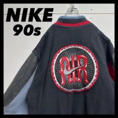 NIKE 80-90s 刺繍ロゴ　スタジャン