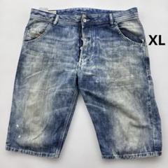 DIESELディーゼル　大きいサイズ　薄手デニムショートパンツ　XL