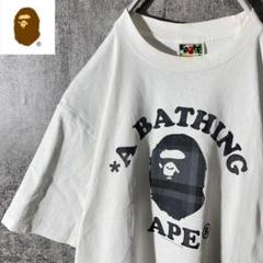 [大人気]　アベイシングエイプ　Tシャツ　カレッジロゴ　チェック柄　大猿　レア◎