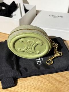CELINE グリーン コインケース 4年保証』 CELINE グリーンコインケース 小物 - 小物