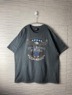 90s HarleyDavidson ハーレーダビッドソン　ロゴTシャツ　黒色のサムネイル