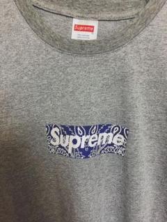 Tシャツ Supreme Bandana Box Logo Tee "Grey"