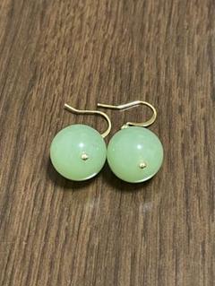ANTONINI グリーンジェイド(翡翠)xゴールドピアス ANTONINI グリーンジェイド(翡翠)xゴールドピアス