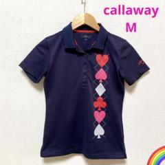【callaway】ゴルフウェア　半袖ポロシャツ　トランプ ネイビーM＊PD