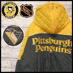【祝開店!大放出セール開催中】 US古着NHL ピッツバーグペンギンズ 中綿ジャケット XXL - ナイロンジャケット