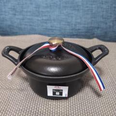 未使用　staub ストウブ ココット　ヴィンテージシリーズ グレー 12cm ストウブ ココットヴィンテージ 12cm （ストウブ ココット