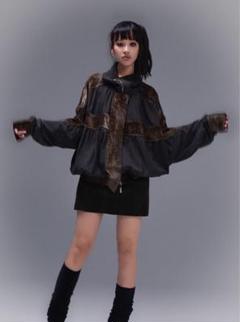 ARIADNAW cross loose outwear ハーフジップ ルーズ ハーフジップサイドラインスウェット（スウェット