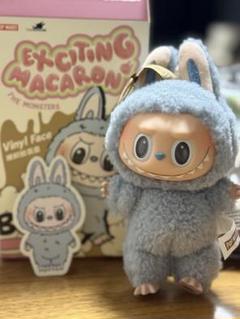 B　グレー　ラブブマカロン Amazon | POP MART THE MONSTERS Exciting Macaron ぬいぐるみ