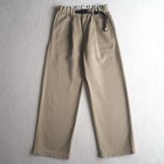 トップブランドのファッション GRAMICCI DICKIES 874 コラボ ワイド タックパンツ ベージュ パンツ