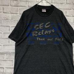 USA製90sヴィンテージTシャツ！シングルステッチ　グレー半袖古着　L722