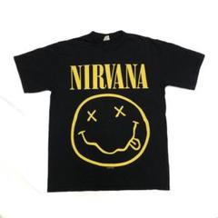 Y2K NIRVANA ニルヴァーナスマイル　チャコールバクプリなし NIRVANA ニルヴァーナ スマイル バンドTシャツ バンT XS y2k
