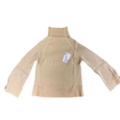 新品未着用品✨️リブ編み ベージュ レディースハイネックセーター