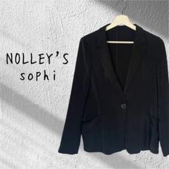 NOLLEY'S sophieノーリーズ ブラック テーラード ジャケット