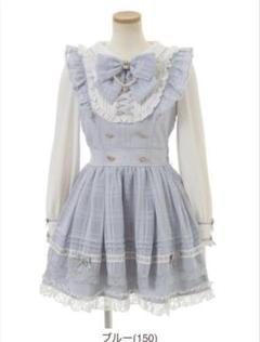 【最終値下げ】LIZLISA　チェックエプロンワンピース　中古 2025年最新】チェックエプロンワンピース リズリサの人気