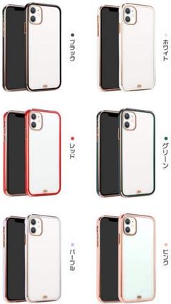 iphoneX/XS 高透明TPUクリア　緑iphoneケース