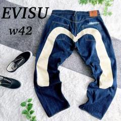 状態◎ evisu 朱耳スペシャル 大黒 ビッグカモメ デニム W36 EVISU エヴィス 大黒 カモメデニム パリ出店記念 濃紺 迷彩 W36