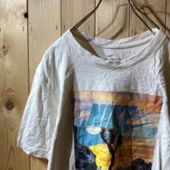 SS3081 NIKE ナイキ プリント Tシャツ ベージュ オフホワイト L