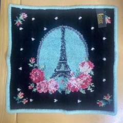 【2枚セット】FEILER エッフェル塔　刺繍 ハンカチ ネイビー　ゴールド 2枚セット】FEILER エッフェル塔 刺繍 ハンカチ ネイビー ゴールド