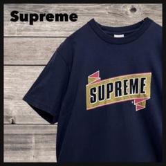 y30【人気】シュプリーム ビッグロゴ ゴールド プリント Tシャツ 入手困難