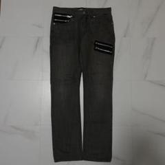 00s archive multi zip denim pants y2k