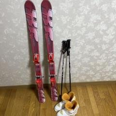 メンテ済 120cm 靴21cm ROSSIGNOL 子供用スキーセット 中古 cd106636.jpg