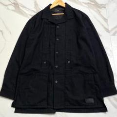 極美品 23AW◎Y-3 オーバーサイズフランネルシャツ ブランドロゴワッペン