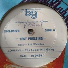 激レア TEST PRESS THE SUGAR HILL GANG 8th w