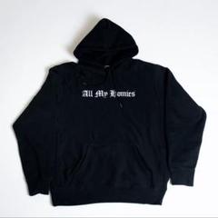 All My Homies パーカー XXL ネイビー 試着のみ All My Homies Embroidery Hoodie 【NAVY】 | allmy