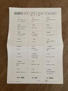 サピックス　歴史重要年代　カード