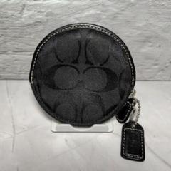 COACH コーチ　レインボーシグネチャー　コインケース　丸型 COACH】コーチ シグネチャー ラウンド 丸型 円型 コインポーチ