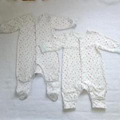 Combi mini 星柄ロンパース 60-70cm 双子にも。