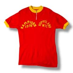 70〜80s フランス製 TRICOTS サイクル シャツ 青 フロッキー 古着 70〜80s フランス製 TRICOTS サイクル シャツ 青 フロッキー