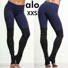 aloyoga アロヨガ♡ハイウエスト バイカーズレギンス XS ネイビー